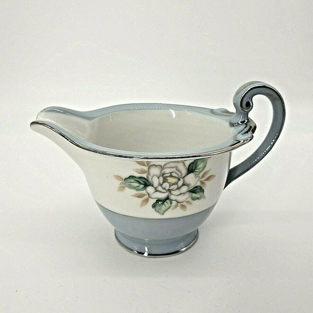 Harmony House Sheraton 3250 Creamer Japan Dish Set Floral Vintage Floral Blue
